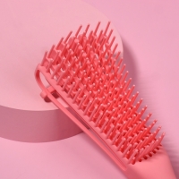 Расчёска массажная, вентилируемая, 6 &times; 24 см, цвет МИКС