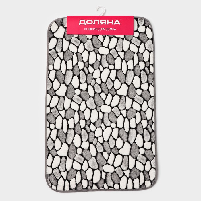 Коврик для ванной и туалета Доляна &laquo;Галька&raquo;, 50&times;80 см