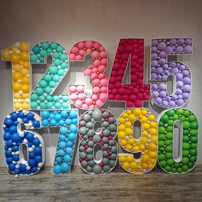 Каркас для аэромозаики «Цифра 9», Белый, 100 см, 1 шт. Каркас для аэромозаики «Цифра 9», Белый, 100 см, 1 шт.