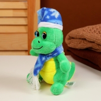 Мягкая игрушка &laquo;Дракоша&raquo;, в синем колпаке, 15 см, цвет зелёный