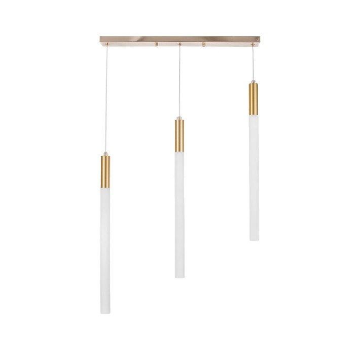 Светильник BayerLux Подвес "Джеда" 3хLED 9Вт 4000К золото 3х3х50-250см
