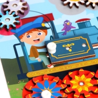 Бизиборд - обучающая доска &laquo;Паровоз&raquo;