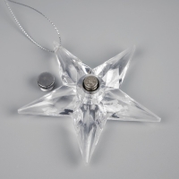 Ёлочная игрушка «Звезда», от батареек, свечение мульти (RGB) Ёлочная игрушка «Звезда», от батареек, свечение мульти (RGB)