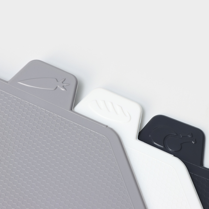 Набор досок разделочных &laquo;Уют&raquo;, 3 доски, подставка