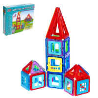 Конструктор магнитный &laquo;Цветные магниты&raquo;, 66 деталей