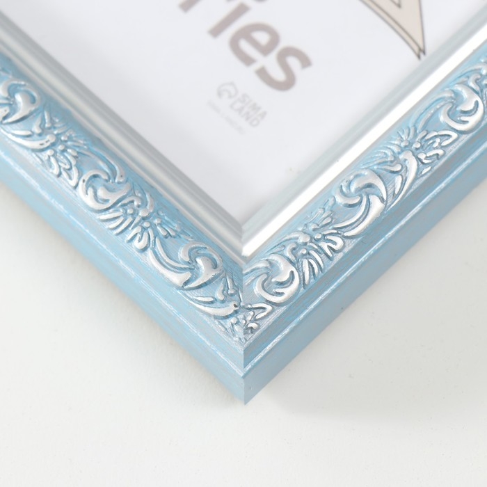 Фоторамка пластик "Винтаж" 15х21 см, голубой