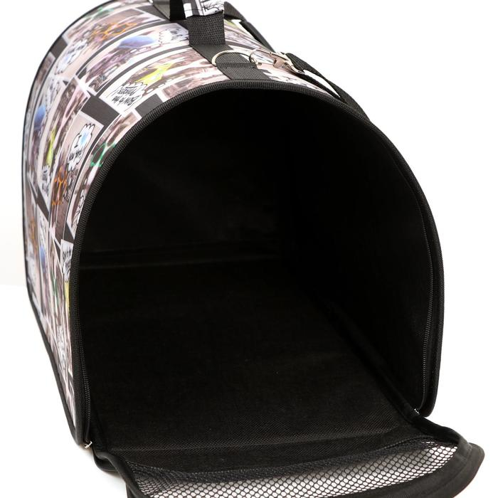 Сумка - переноска для животных с принтом, 46&times;28.5&times;30 см, цвет МИКС