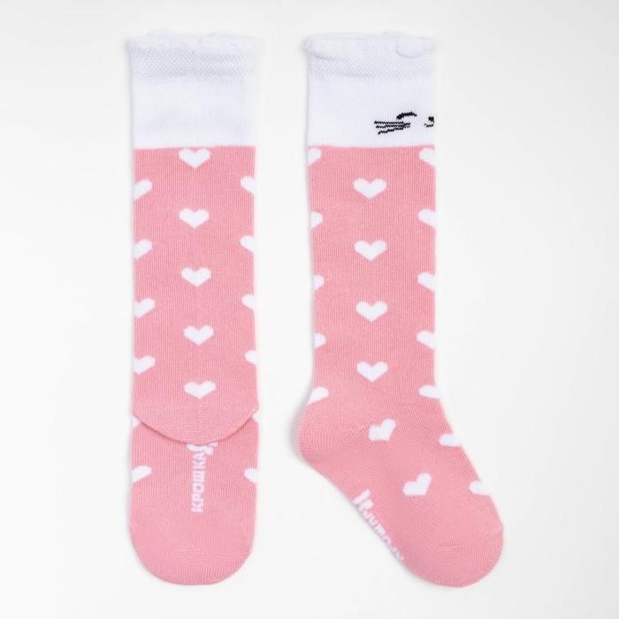 Гольфы детские Крошка Я &laquo;Котик&raquo; 10-12 см, цвет розовый