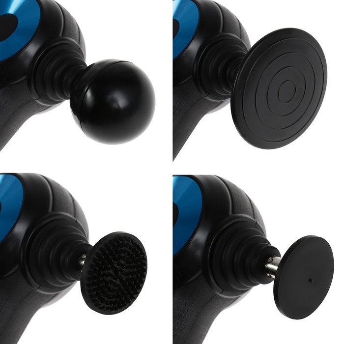 Массажёр для тела Windigo LEM-11, перкуссионный, 25 Вт, 12 насадок, 5 режимов, черный Массажёр для тела Windigo LEM-11, перкуссионный, 25 Вт, 12 насадок, 5 режимов, черный