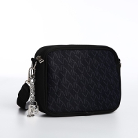 Сумка женская текстильная NK, 19х14х6 см, чёрный цвет Сумка женская текстильная NK, 19х14х6 см, чёрный цвет