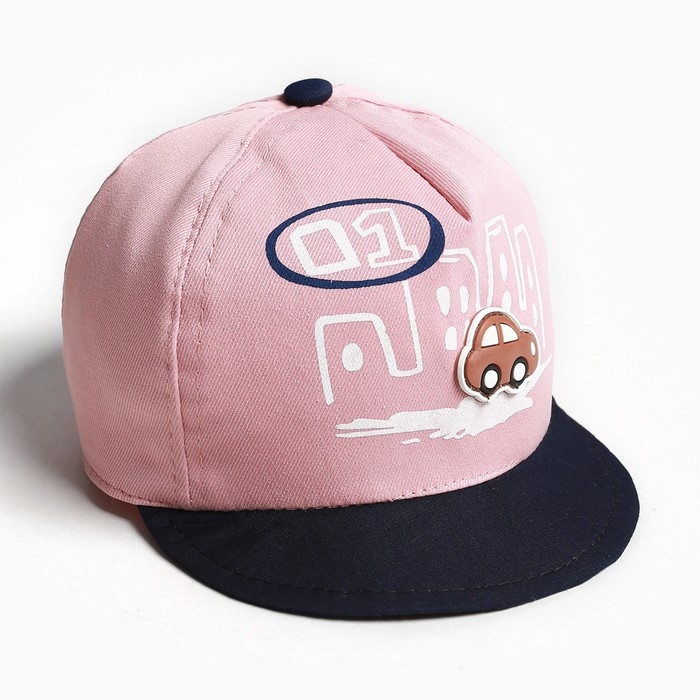 Кепка детская MINAKU Кепка детская MINAKU "Машинка" розовый, р-р 48-50