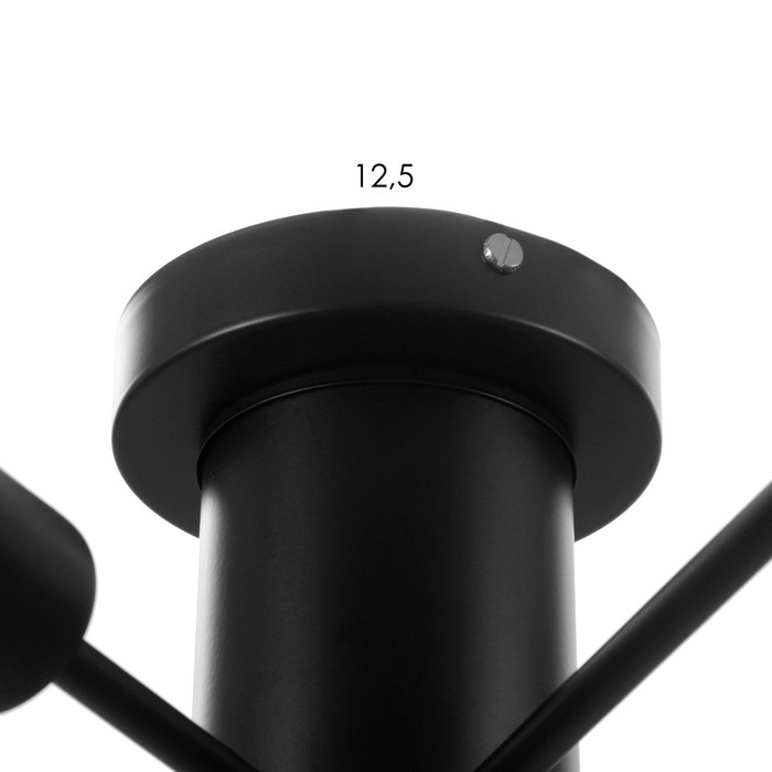 Люстра потолочная Люстра потолочная "Орион" 8х60Вт Е27 Цвет: Черный