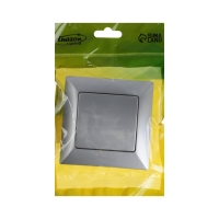 Выключатель Luazon Lighting "Антей", 10 А, 1 клавиша, скрытый, серебристый Выключатель Luazon Lighting "Антей", 10 А, 1 клавиша, скрытый, серебристый