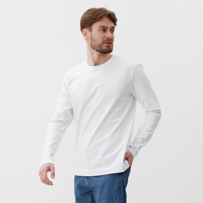 Лонгслив мужской MIST Men's casual размер 52, белый Лонгслив мужской MIST Men's casual размер 52, белый