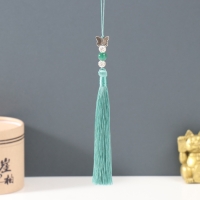 Подвеска текстиль, металл "Бабочка" морская волна 1х1,2х16,5 см Подвеска текстиль, металл "Бабочка" морская волна 1х1,2х16,5 см