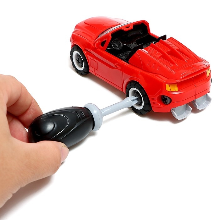 Конструктор винтовой &laquo;Кабриолет&raquo;, 2 в 1 робот-машина