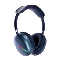 Наушники AKZ MAX10, беспроводные, полноразмерные, микрофон, подсветка, синие Наушники AKZ MAX10, беспроводные, полноразмерные, микрофон, подсветка, синие