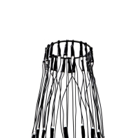 Гирлянда &laquo;Сеть&raquo; d=1.5 м с кольцом на ёлку, IP20, тёмная нить, 204 LED, свечение мульти, 8 режимов, 220 В