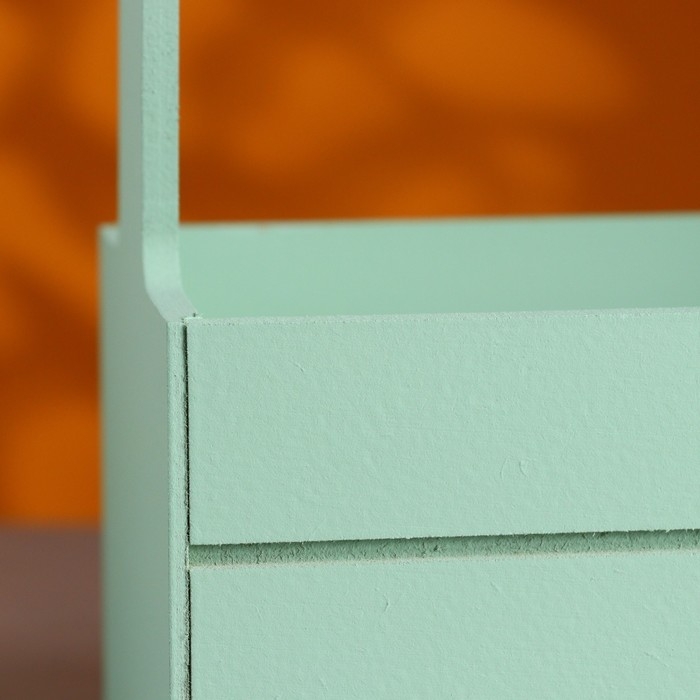 Набор кашпо деревянных 3 в 1 (29&times;18&times;33; 25&times;15&times;30; 21&times;12&times;23) "Аром", Оливковый