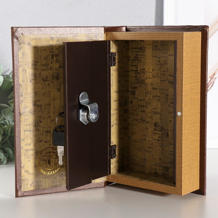 Сейф книга "Тайная бухгалтерия" кожзам 21х13х7 см