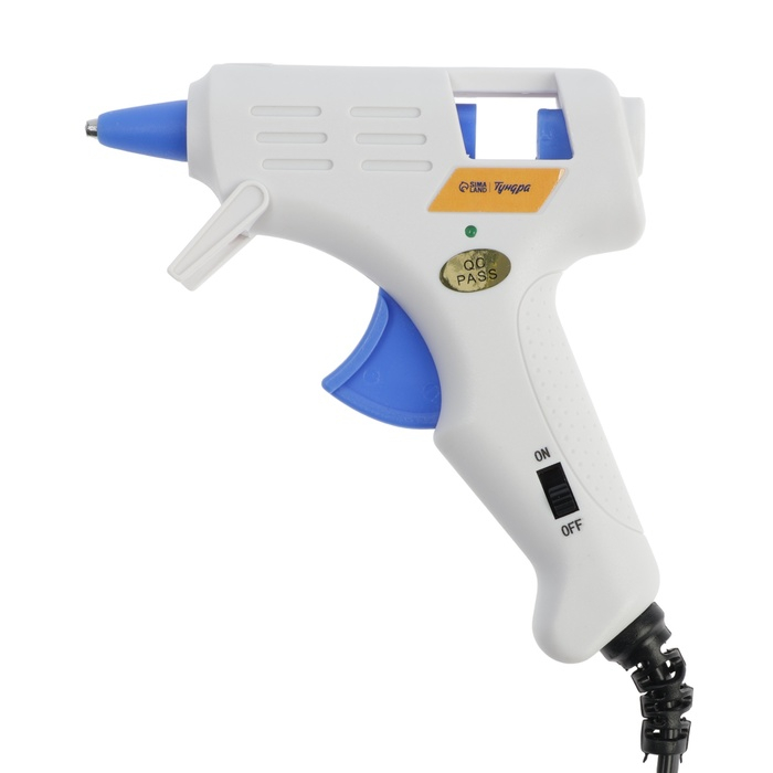 Клеевой пистолет ТУНДРА, 25 Вт, 220 В, эргономичная рукоятка, антикапля, шнур 1.3 м, 7 мм Клеевой пистолет ТУНДРА, 25 Вт, 220 В, эргономичная рукоятка, антикапля, шнур 1.3 м, 7 мм