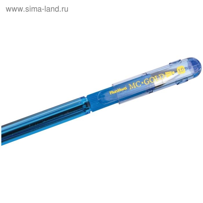 Ручка шариковая MunHwa MC Gold, резиновый грип, чернила синие, узел 1.0 мм Ручка шариковая MunHwa MC Gold, резиновый грип, чернила синие, узел 1.0 мм