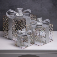 Светодиодная фигура &laquo;Подарки&raquo; 20х15х10 см, 35 LED, батарейки АAх2 (не в комплекте), свечение теплое белое