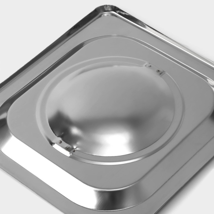 Крышка к гастроемкости GN 1/6 Hanna Kn&ouml;vell, 17,7&times;16,2 см толщина 0,8 мм, нержавеющая сатль