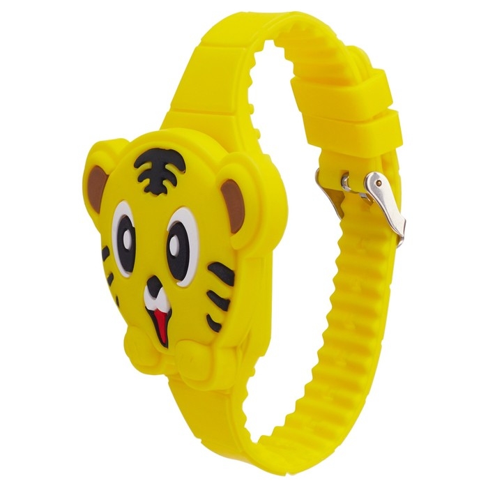 Часы наручные электронные, детские, Часы наручные электронные, детские, "Тигренок", ремешок l-22.5 см