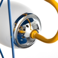 Люстра "Самолет" 4хЕ14 40Вт желто-синий 67х65х80 см Люстра "Самолет" 4хЕ14 40Вт желто-синий 67х65х80 см