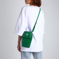 Сумка молодёжная на магните, цвет зелёный Сумка молодёжная на магните, цвет зелёный