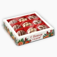 Коробка под 9 конфет с ячейками «Аромат праздника», 14.5 х 14.5 х 3 см, Новый год Коробка под 9 конфет с ячейками «Аромат праздника», 14.5 х 14.5 х 3 см, Новый год