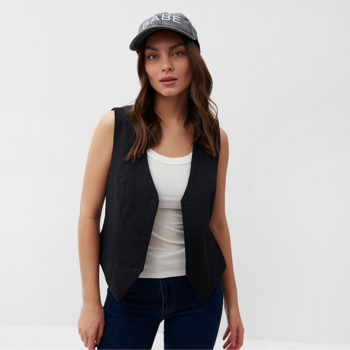 Кепка женская со стразами MIST Babe, черный, р. 56-58 Кепка женская со стразами MIST Babe, черный, р. 56-58