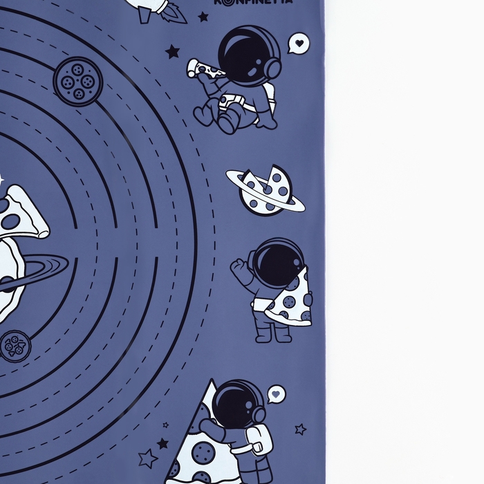 Силиконовой коврик для выпечки &laquo;Pizza Galaxy&raquo;, 50 х 40 см