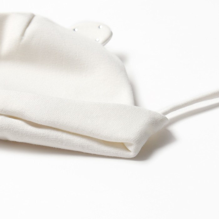 Шапка-мишка детская, цвет молочный, размер 42-46 Шапка-мишка детская, цвет молочный, размер 42-46