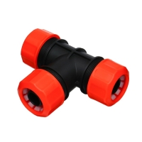 Соединитель Т-образный, цанговый, 3/4" (19 мм), пластик, &laquo;Жук&raquo;