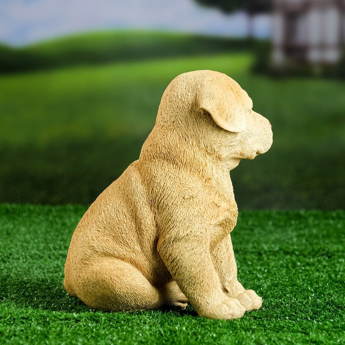 Садовая фигура из полистоуна &laquo;Щенок лабрадора&raquo;, 17&times;12&times;20 см