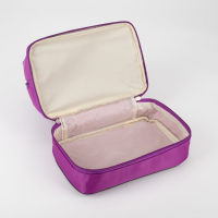 Косметичка, 2 отдела на молниях, цвет фиолетовый Косметичка, 2 отдела на молниях, цвет фиолетовый