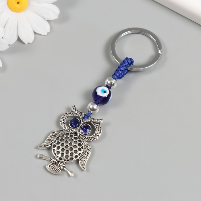 Брелок от сглаза металл Брелок от сглаза металл "Сова на ветке" 3,3х7 см
