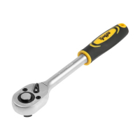 Вороток с трещоткой ТУНДРА, CrV, квадрат 1/2", 2К рукоятка, 48 зубьев, 250 мм Вороток с трещоткой ТУНДРА, CrV, квадрат 1/2", 2К рукоятка, 48 зубьев, 250 мм