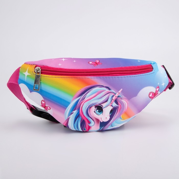 Сумка детская для девочки поясная «Единорог» 20 см х 10 см х 6 см Сумка детская для девочки поясная «Единорог» 20 см х 10 см х 6 см