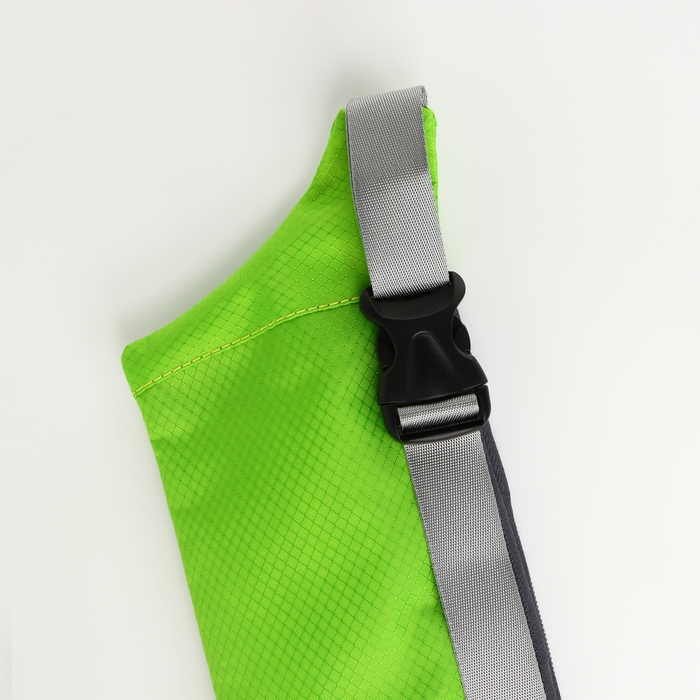 Сумка поясная на молнии, 2 наружных кармана, цвет зелёный Сумка поясная на молнии, 2 наружных кармана, цвет зелёный