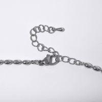 Колье &laquo;Таяние&raquo; со стразами, цвет белый в серебре, 47 см