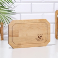 Доска разделочная &laquo;Гайка&raquo; малая (кровосток) 30х18х1,8 см