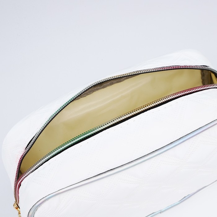 Косметичка на молнии, цвет белый Косметичка на молнии, цвет белый