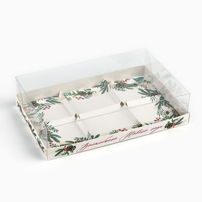 Коробка для для муссовых пирожных &laquo;Волшебного Нового года&raquo;, 27 х 17.8 х 6.5 см, Новый год