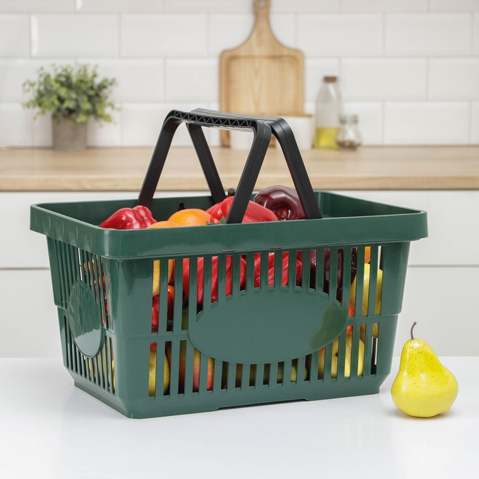 Корзина для покупок, 42,5×30×22,5 см, цвет МИКС Корзина для покупок, 42,5×30×22,5 см, цвет МИКС