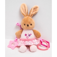 Подвеска мягкая &laquo;Зайка&raquo;, погремушка, прорезыватель, на кроватку, коляску, Mum&Baby
