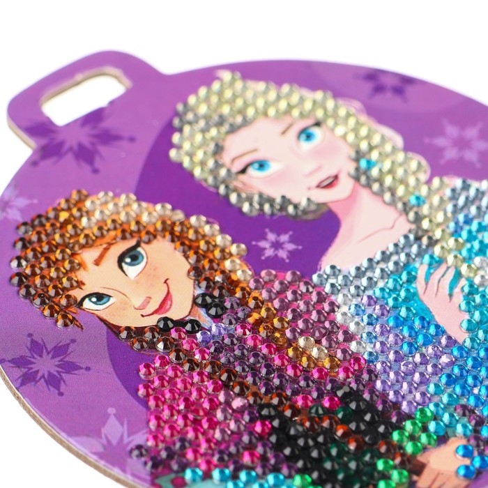 Алмазная мозаика на подвеске "Новый год" Холодное сердце