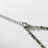 Чокер шар №2 гранёный &laquo;Жадеит&raquo;, 38см+5см удлинитель